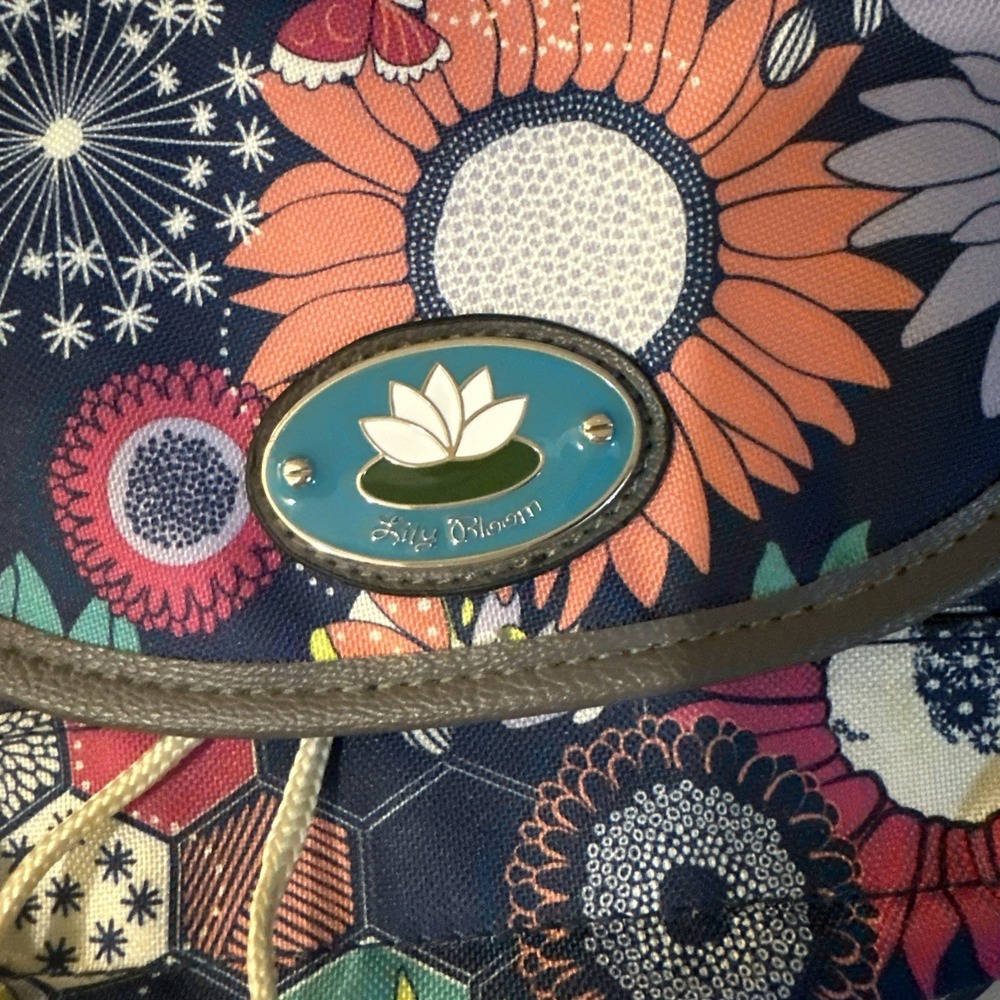 LILY BLOOM SUNFLOWER PEACE MINI BACKPACK BAG KARMA BLOOM ECO‎ FRIENDLY - Picture 2 of 9
